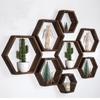 Hexagon floating wall shelf, hexagon storage rack - for home decoration lovers - perfect gift - suitable for bathroom, bedroom