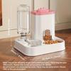 1er-Pack Automatischer Schwerkraft-Katzenwasserspender & Futterautomat - Auslaufsicher, Großes Fassungsvermögen, Einteiliges Design,