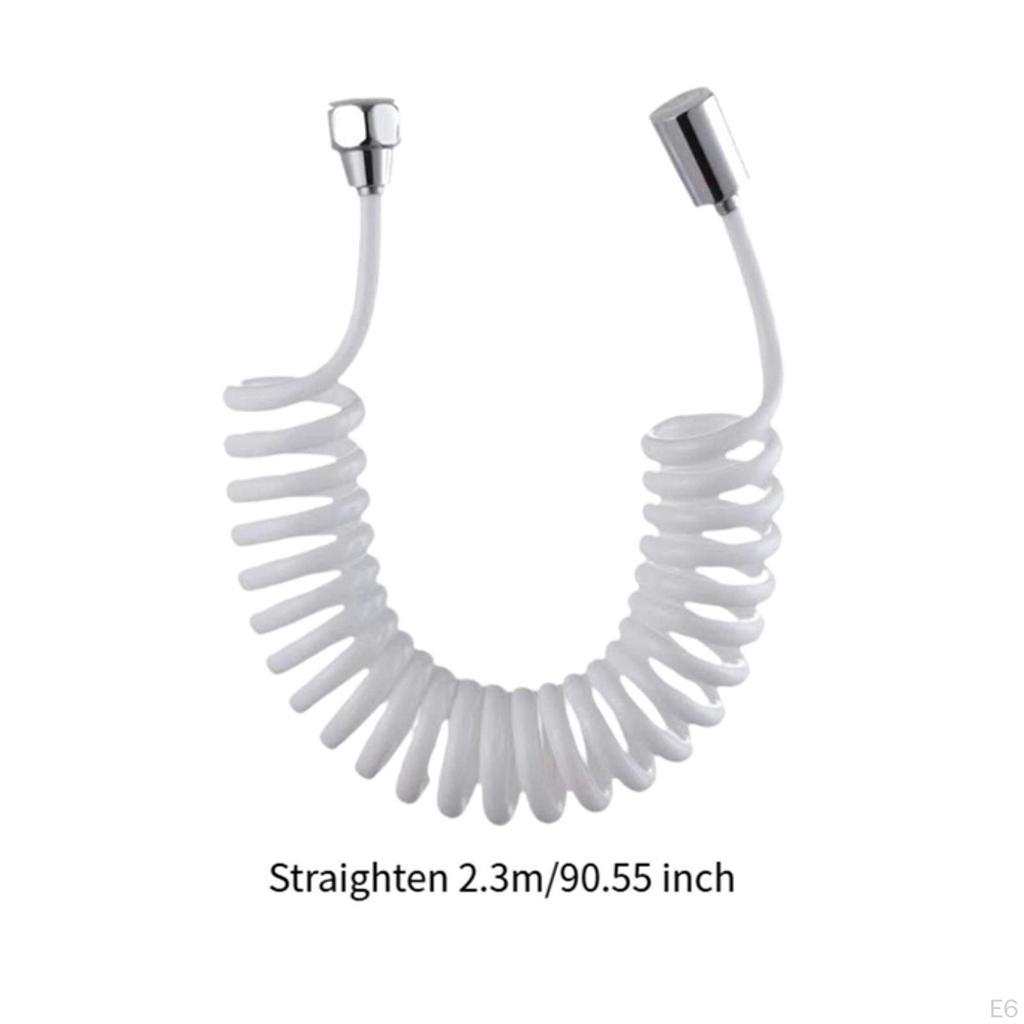 Adjustable Handheld Shower Hose with Spring Design