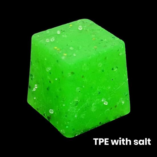 6Pcs Soft Baits Slow Sinking Bright Color Flexible Bite Resistant Reusable Dice-Shaped Baits