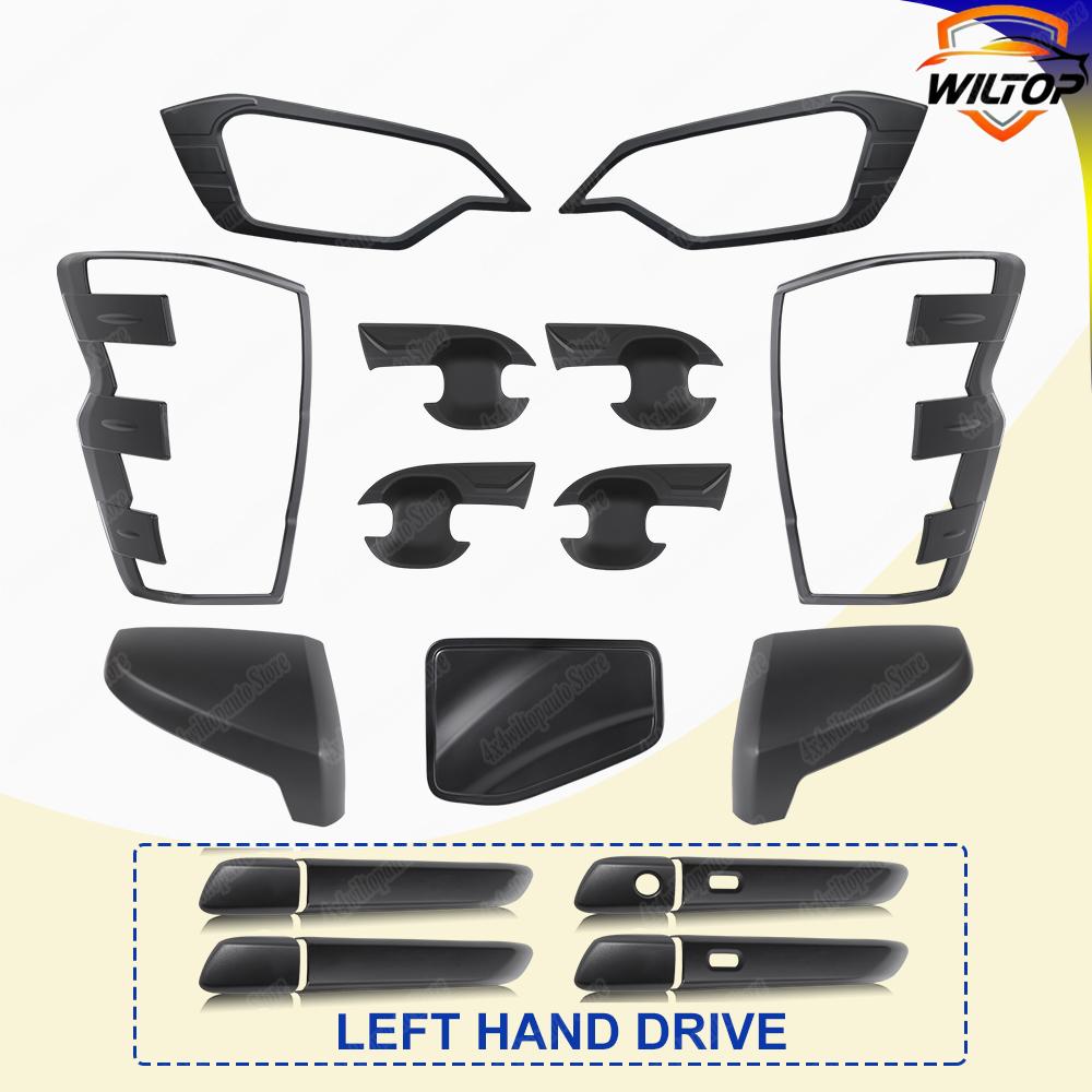 Car Body Kits for ISUZU D-MAX V-Cross DL40 AT33/35 2025 2025 Front Rear Lamp Hoods ABS Matte Black Car Exterior Accessories