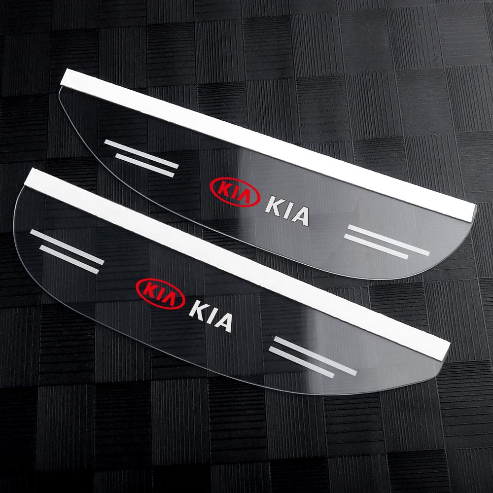 

2026 Hot Car Sticker 2Pcs Car Decoraion Side Rear View Mirror Rain Eyebrow Visor Protector Sticker for Kia Sportage Rio Soul Pic