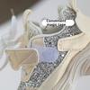Girls' Fashionable Casual Shoes Children's Stylish Sports Shoes Rhinestone Sequined Dad Shoes Girls' Princess Shoes