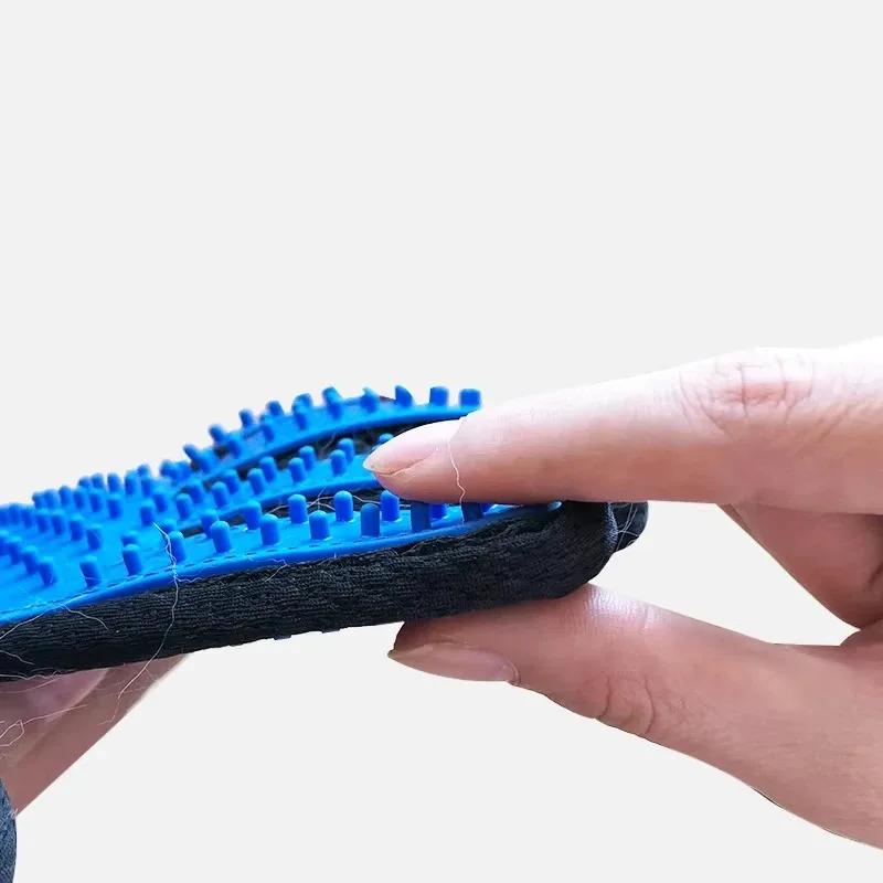 Dog Cat Grooming Cleaning Glove Rubber Massage Hair Remover Brush Pet Bath Shedding Comb Accessory