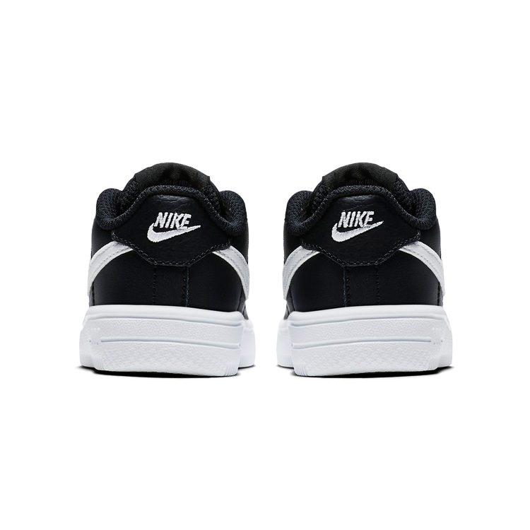 Nike Air Force 1 18 Low Top Skateboard Shoes Black White Infant And Toddler 905220-002