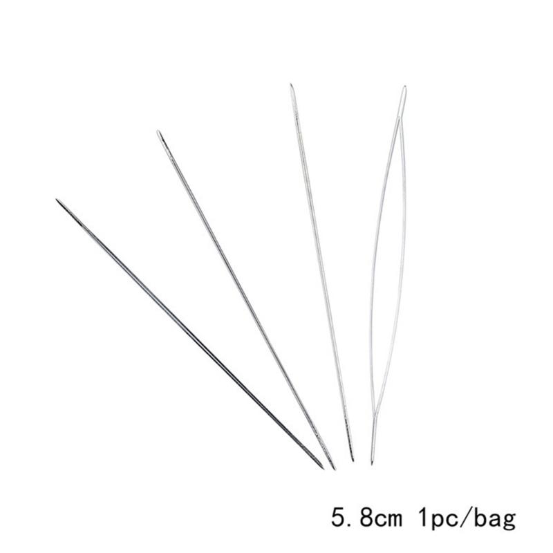 5/6pcs Open Beading Needle Set Stainless Steel Beading Tools Practical Beaded Threading Pins Jewelry Making Supplies