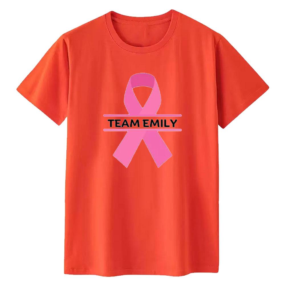 

DIY Cancer Awareness Graphic T Shirts for Team Cancer Cancer Support Woman Man Cotton Tee Pink Ribbon Design Shirt S