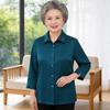 Stylish Seven-Sleeve Summer Top for Middle-Aged and Elderly Women