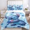 Stitch Friends Fantasy Print 3Pcs Bedding Setduvet Cover With 2 Bedropillowcase Home Birthday Gift