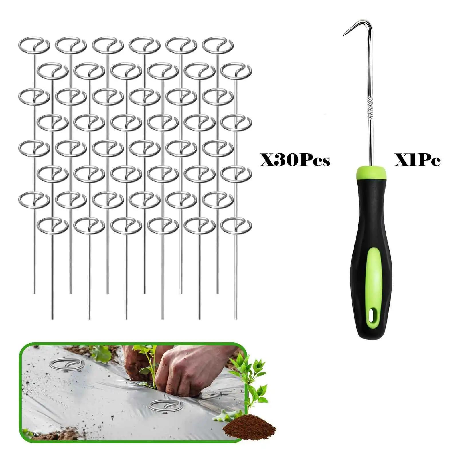 

Top Quality round Gardening Thimble round Top Stake for Lawn Cloth Weed Barrier Camping Tent Fixing Spike