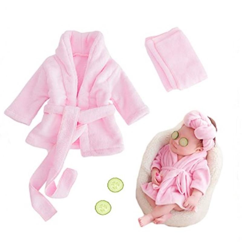 

Infant White Bathrobe Yukata - Children s Photography Prop Newborn