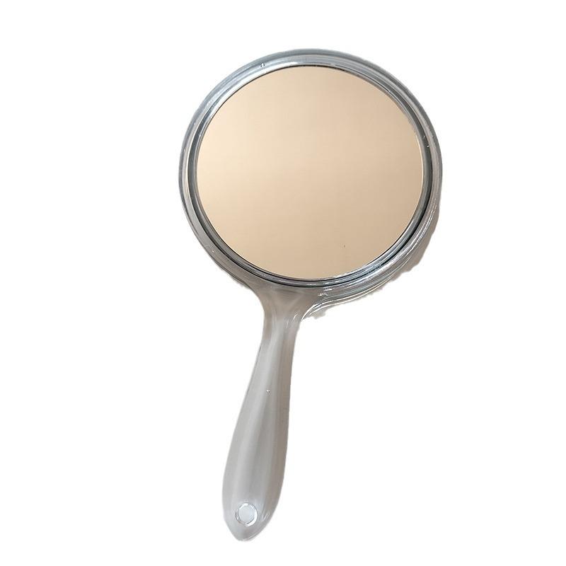 Portable Double-Sided Makeup Mirror with Magnifying Side and Printed Logo