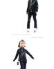 LIUHUO Children's Figure Skating Suit: Fashionable Black Diamond-Accent Pants and Training Costume