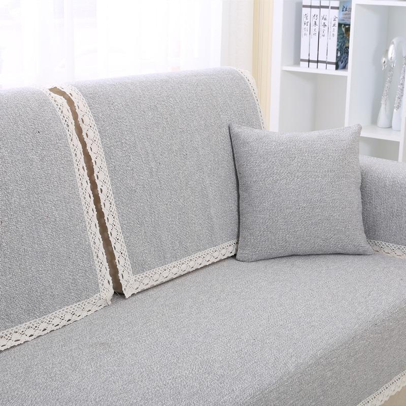 Sofa Cushion Fabric Four Seasons Sofa Slipcover Universal Autumn Linen Simple Modern Thickened Non-Slip Sofa Covers