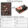 Round Living Room Carpet Foldable Machine Washable Non-slip Rainbow Bohemian Style Bedroom Floor Mat Swivel Chair Special Rugs