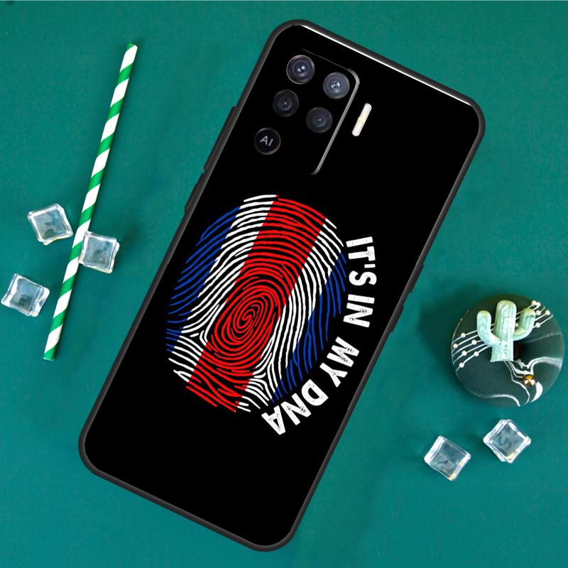 Costa Rica Flag Case For Oppo A40 A60 A80 A16 A76 A96 A18 A38 A58 A78 A98 A91 A15 A17 A74 A94 A54 A57S Cover