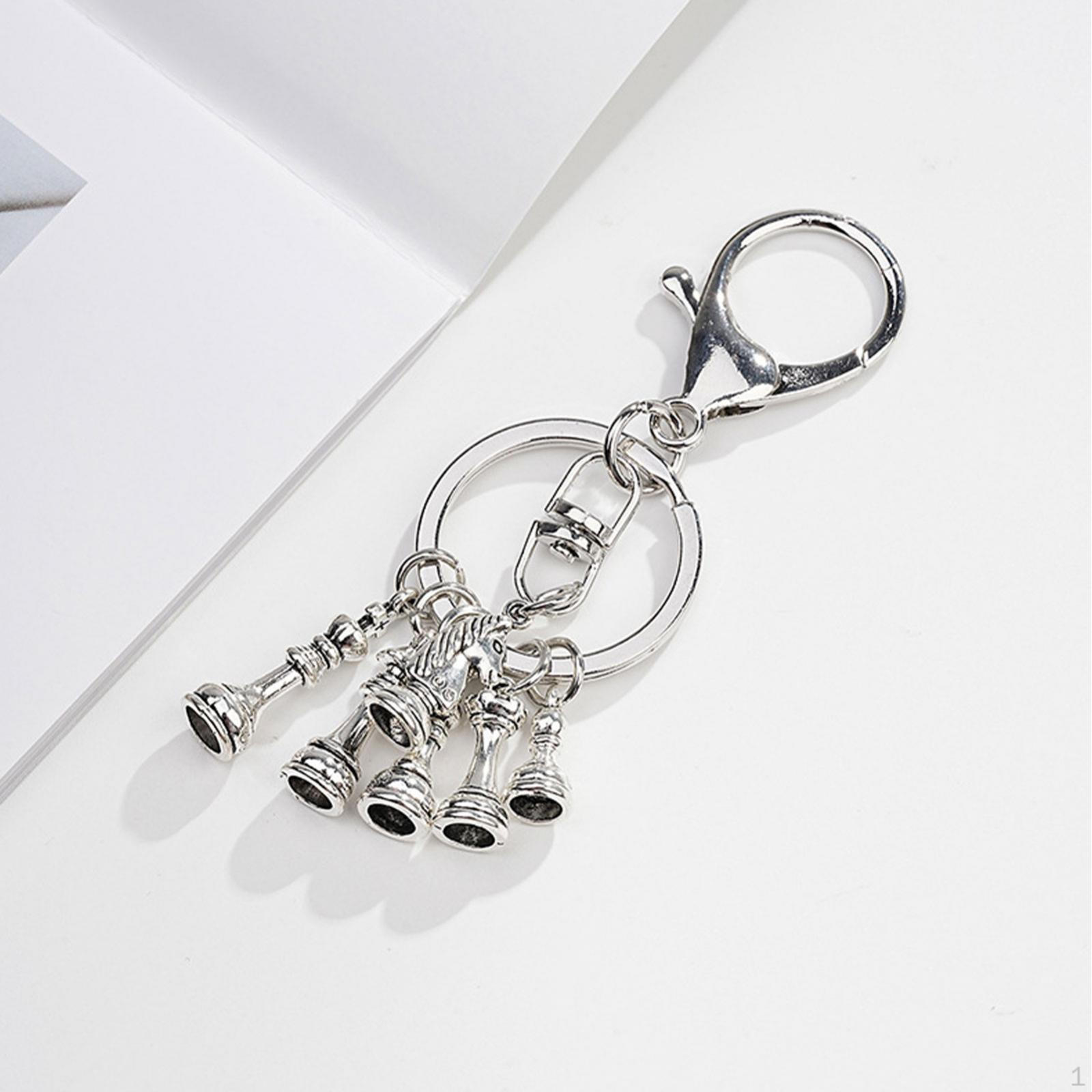 

Брелок на день батька Шахи Креативний подарунок на пам ять Портативний брелок Батьки Подарунки для тата срібний