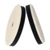 2 Pcs 6" Round Car SUV Care Woolen Polishing Pad Cleaning Waxing Buffing Cushion