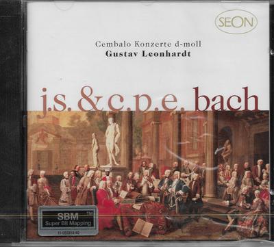 CD JOHANN SEBASTIAN BACH / CARL PHILIP - Cembalo Konzerte d-moll SBK63188 Sony Classical 1997 Europe Classique Utilisé
