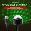 Dj éclairage son fête Auto USB Mini Disco boule lumières rvb multicolore voiture atmosphère décorations de salle lampe magique lumière stroboscopique