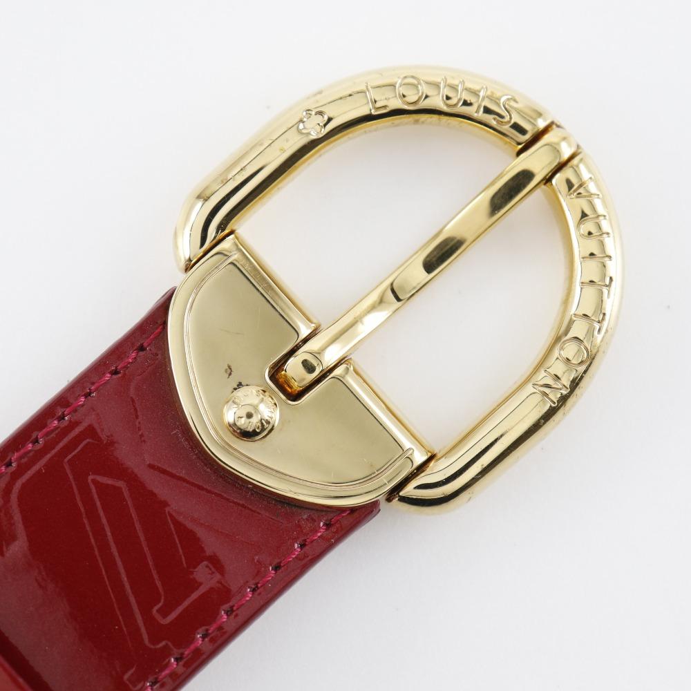 Louis Vuitton Ceinture Belt M6980 Pomdamul Red Monogram Vernis Women Used