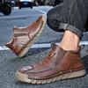 2025 popular men's shoes large size one-pedal soft-soled outdoor men's boots Martin boots Chelsea boots men's