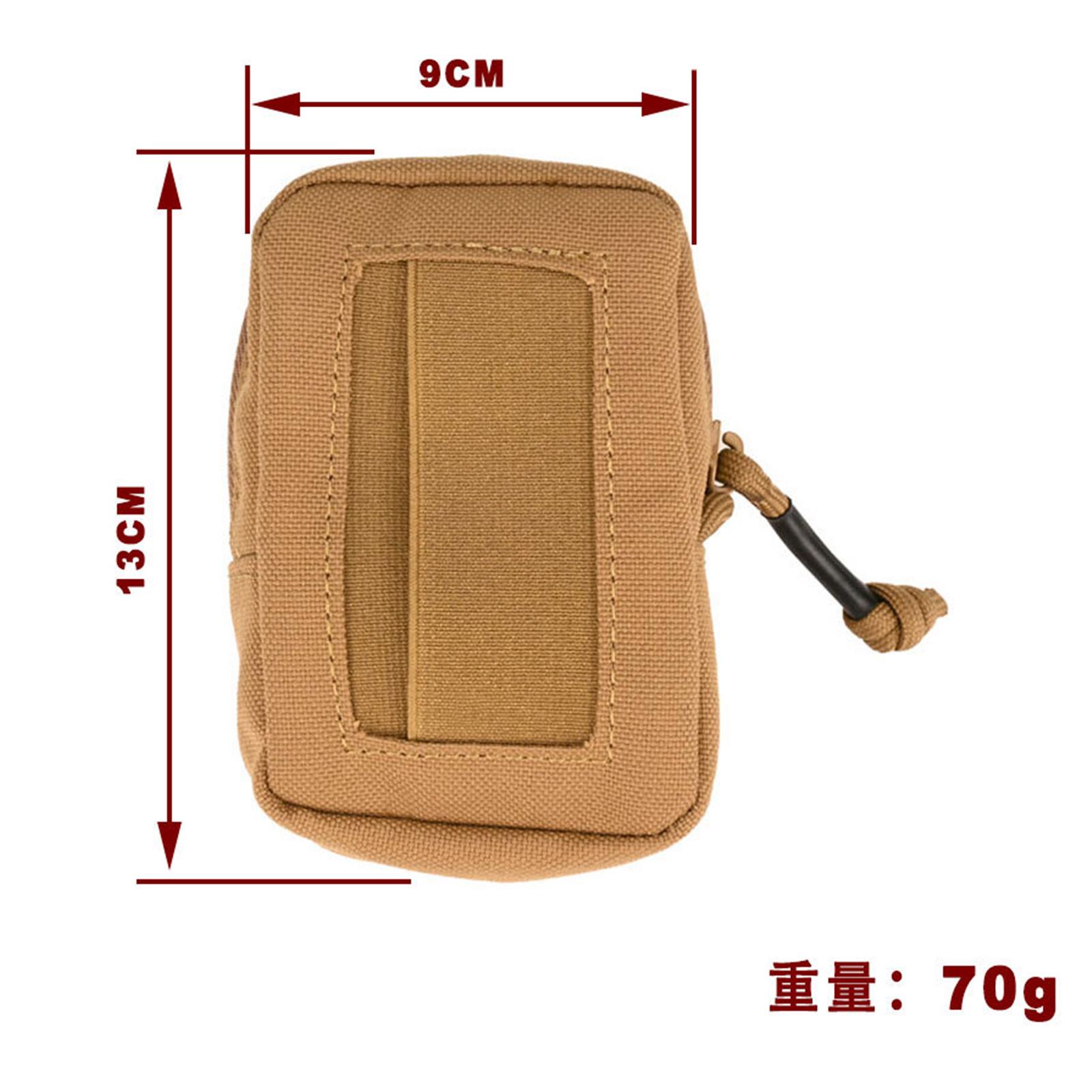 

Portable Sports Training Gloves Bag Lightweight Small Tool Bag Coin Card Purse Outdoor Accessories Pouch for Travel Hiking світло-коричневого кольору