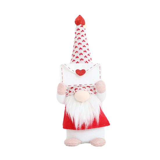 

Плюшевая кукла на День Святого Валентина, безликий гном, дизайн, яркий цвет, украшение для создания атмосферы, романтическая плюшевая подарочная кукла S B