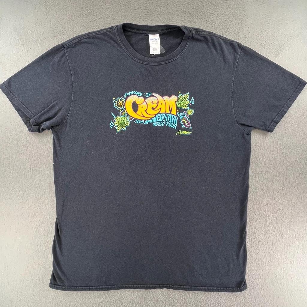 Rock Men T-Shirt 100% Cotton Large Music of Cream 50th Anniversary Tour 2018