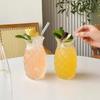 Pineapple Cup High Borosilicate Transparent Glass Heat-resistant Single Layer Cocktail Home Bar Hospitality Juice Cold Drink Cup