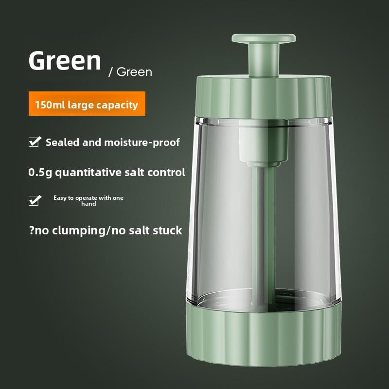 

Household Quantitative Kitchen Press Metering Salt Control Bottle Salt control bottle зелёный
