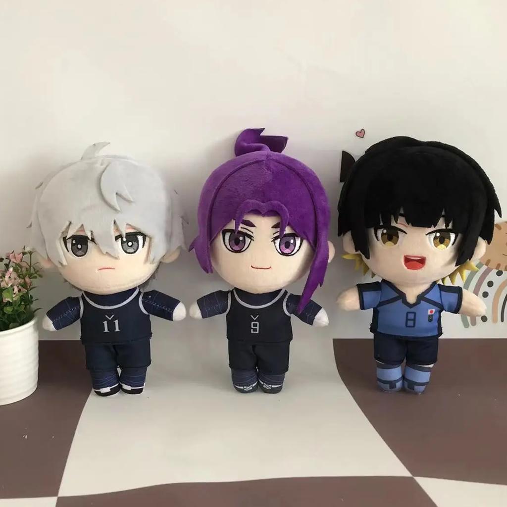 20cm Anime BLUE LOCK Plush Dolls Soft Stuffed Seishiro Nagi Plush Toys Cute Pillow Reo Mikage Dolls Kids Fans Gift