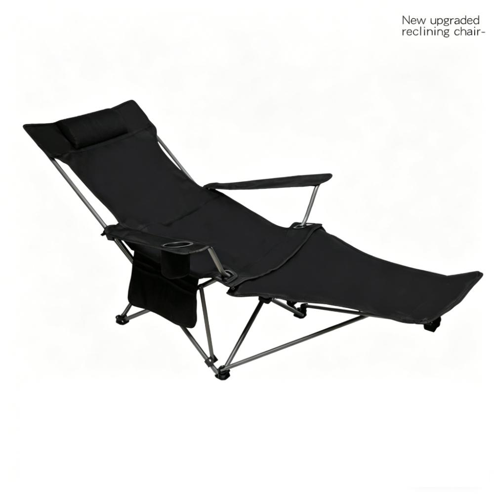 Modern Simple Canvas Sofa Chaise Longue Japanese Balcony Household Lazy Outdoor Leisure Beach Chair Folding Chair