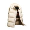 Thicken Autumn Winter Men Coats Detachable Hood Mens Puffer Jacket Sleeveless White Duck Down Vest Jackets Warm Hooded Jacket