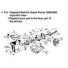 1 Set Pool Pump Gasket Seal O-Ring Repair For Hayward Super Pump SP2600 SP1600