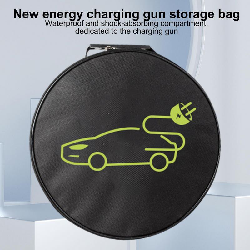 Electric Vehicle Cable Storage Bag EV Car Charger Bag Waterproof Auto Charging Cable Organizer Accessories For The Car Accessory