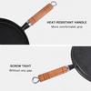 1Pcs Cast Iron Frying Pan Uncoated Non-stick Egg Pancake Pan Crepe Maker Steak Frying Pot Gas Induction Cooker Kitchen Cookware