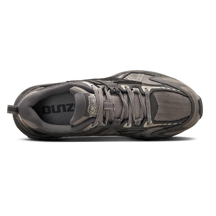 Mizuno Racer Trail Breathable Low top Running Shoes Unisex Gray Black D1GH223811