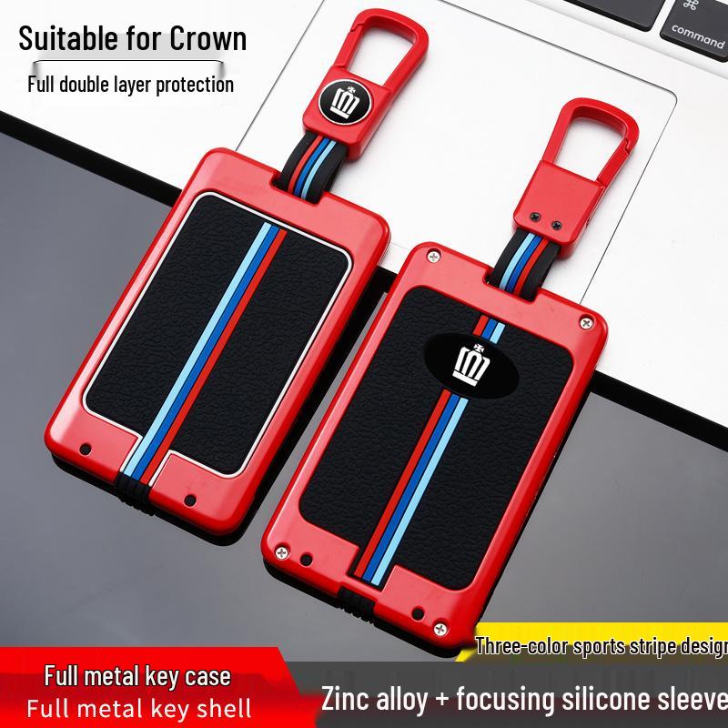 Crown Car Key Case for 12/13/14 Gen - Remote Control Protective Shell with Induction Package Buckle