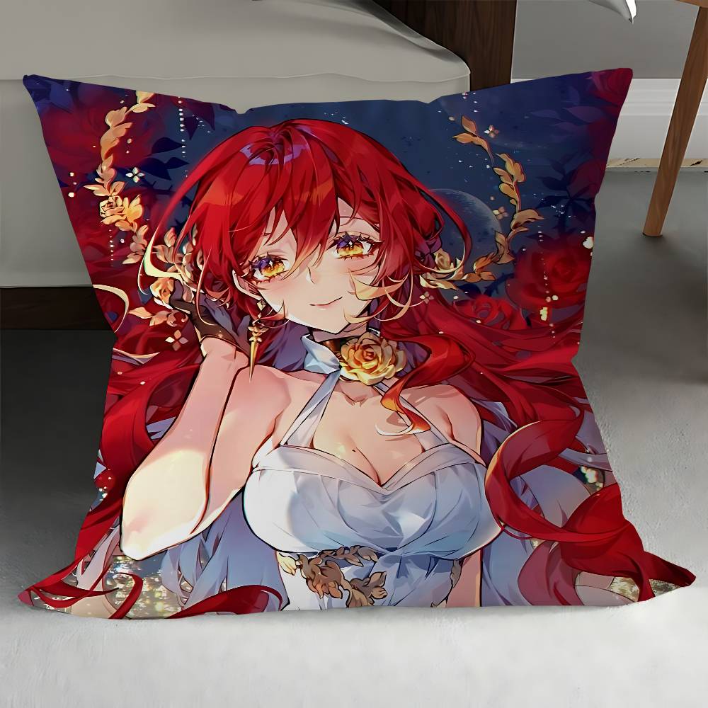 Honkai Impact 3rd Himeko Pillowcase Toon Gift Cushion Cover Bedroom Home Sofa Chair Seat Decor Pillow Case
