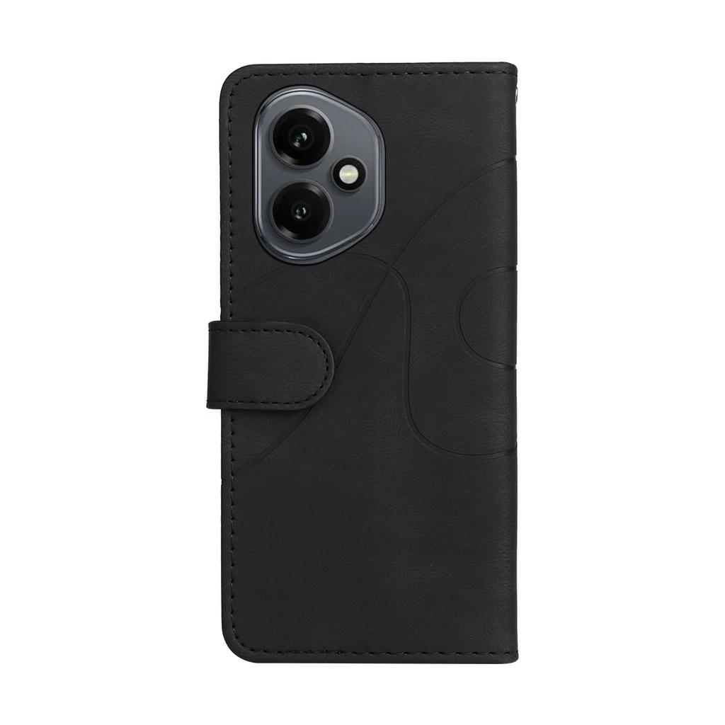 Für Honor 400 5G (Global) Handyhülle aus Leder mit Ständer und Brieftasche im zweifarbigen Spleißdesign