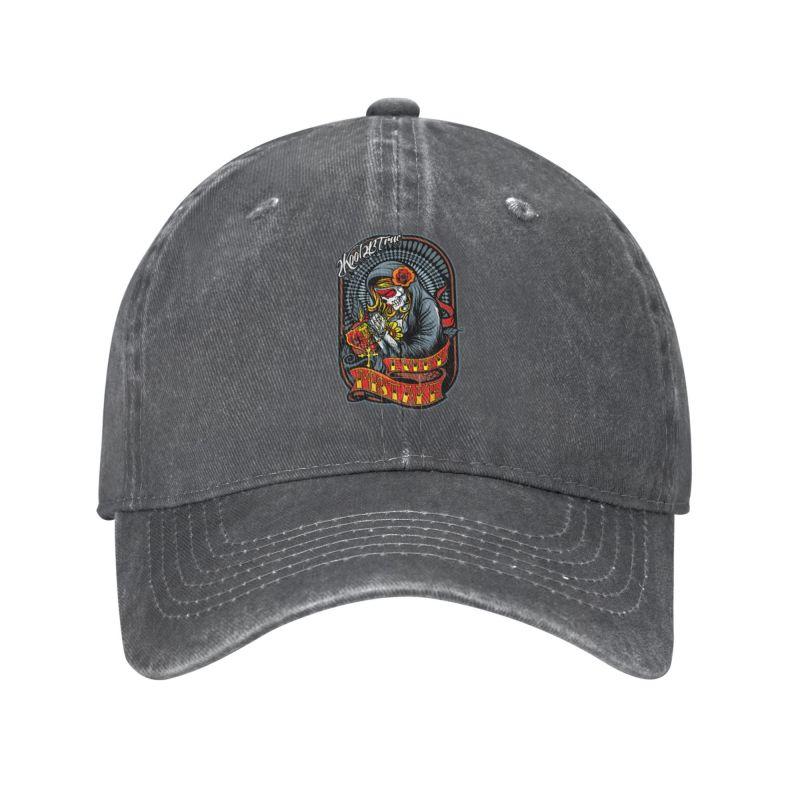 Custom Cotton Mexican Santa Muerte Baseball Cap for Men Women Adjustable Lady of Holy Death Hip Hop Dad Hat Streetwear