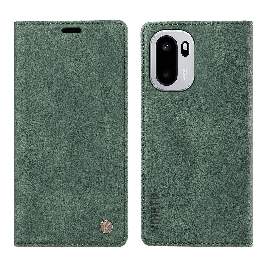 For OnePlus 15R 5G/Ace 6T 5G/Ace 6 5G Leather Cover YIKATU YK-004 Skin-Touch Wallet Phone Cases