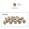 20Pieces Smiling Bone Skulls for Creative Halloweens Decoration and Spookys Event Planning