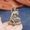 Ottone Vintage Statua Buddha Tara Verde Tibetana Ornamento Scultura in Rame Divinità Decorazione per Culto Oggetto da Collezione Artigianato Vendita all'Ingrosso