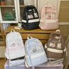Schoolbag Polka Dot Backpack Female College Wind Large Capacity Two-dimensional Double Shoulder Transparent Pain Bag Backpack Student School Bag 
