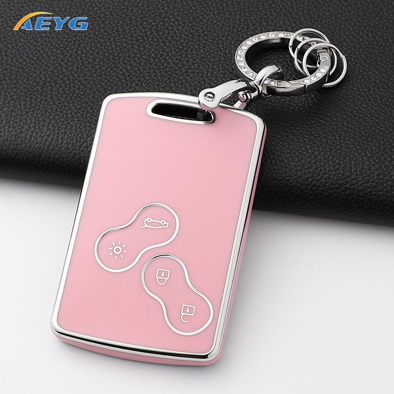 Soft Tpu Car Key Case Cover Shell Fob For Renault Duster Captur Clio Logan Megane Koleos Scenic Nema Fluence Zoe Accessories Bag