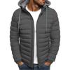 Autumn Winter Men's Parkas Solid Hooded Cotton Coat Jacket Casual Warm Clothes Mens Overcoat Streetwear Puffer Jacket Male