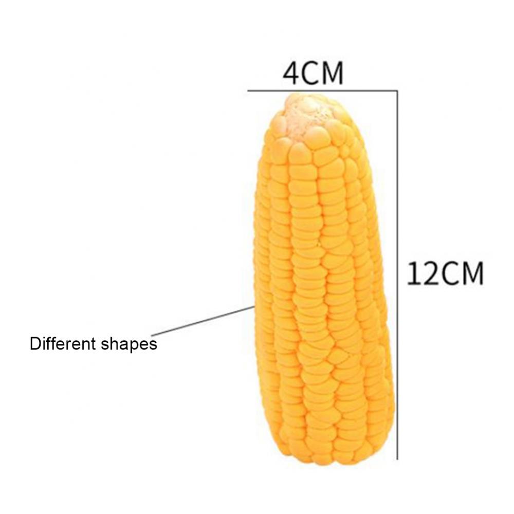 Corn Shape Puppy Dogs Toy   Latex Toy  Squeak Toys  Bite-resistant  Interactive Play Chew Toy  Training Playing Dog Toys  Dog Supplies