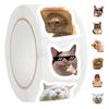 500Pcs Funny Stickers for Kids Cat Cartoon Roll Stickers for Children Animal Packaging Stickers Photocard Decor Pack Lables